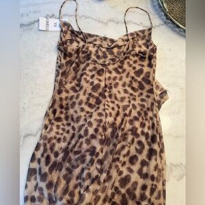 Leopard Print Slip Dress